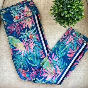 Athleta Girl cropped leggings tropical print XL (14)